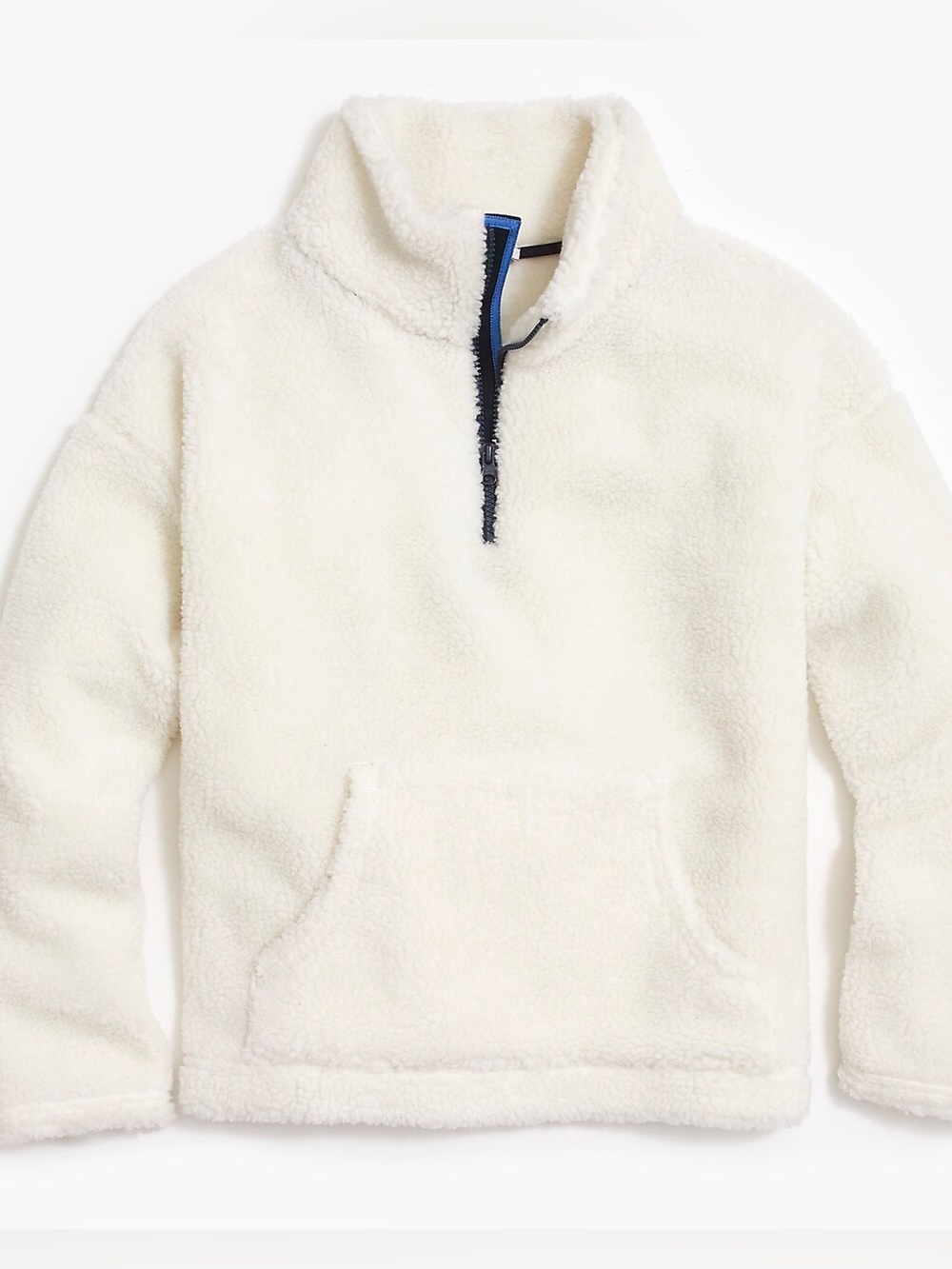 J. Crew Fleece Quarter Zip Pullover